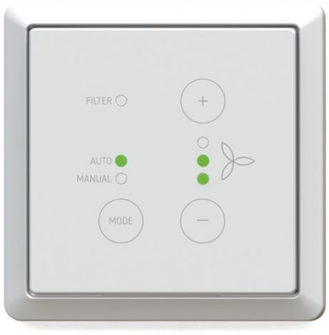 Zehnder ComfoSwitch C67 Opbouw Compleet (RAL 9016)