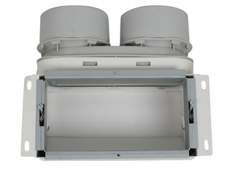 Uniflexplus Wandcollector boven 2 x Ø 90 mm